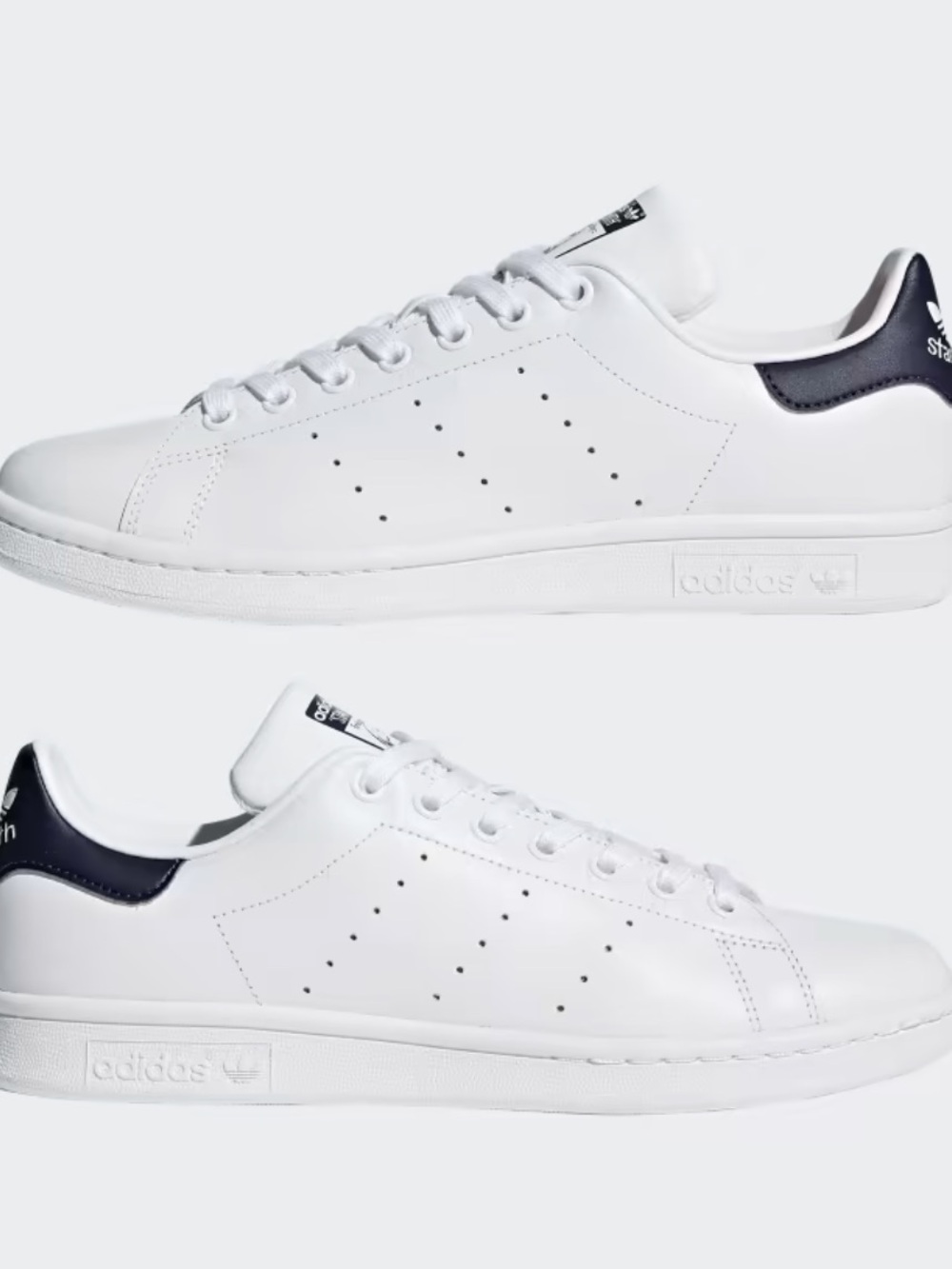 Adidas Stan smith shoes white navy men’s size 10.5 sneaker low leather classic